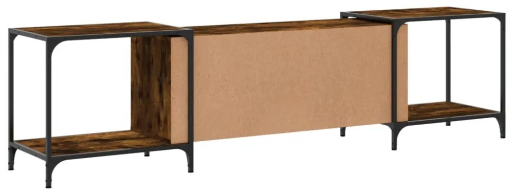 füstös tölgy színű szerelt fa TV szekrény 203 x 37 x 50 cm