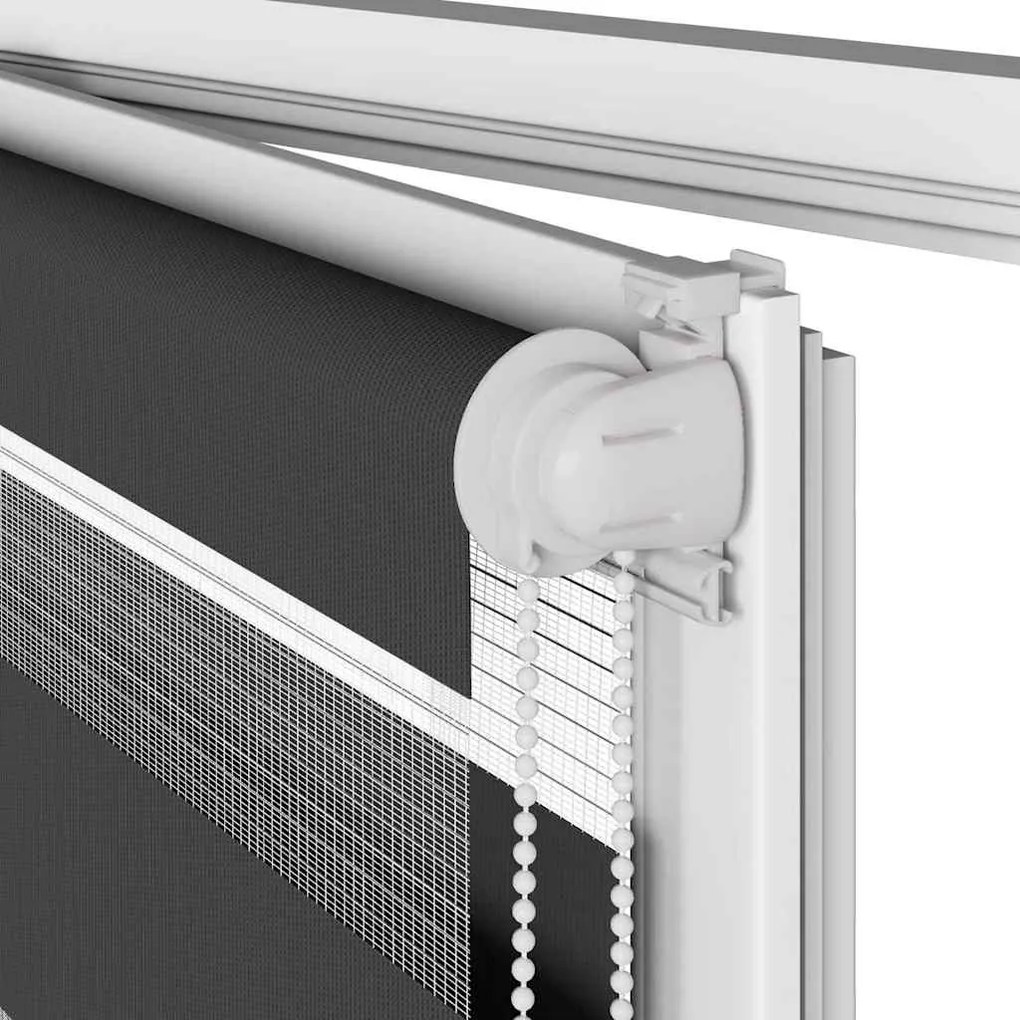 zebrafüggönnyel fekete szövetszélesség 40,9 cm poliészter