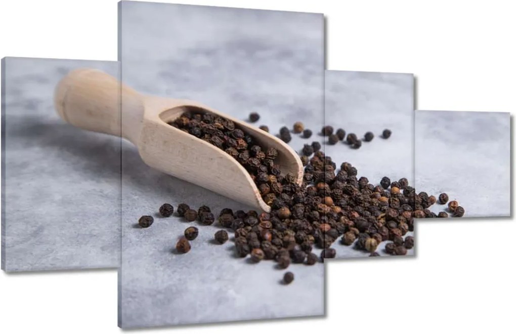 Vászonkép 130x80 Bors fekete fűszerkeverék