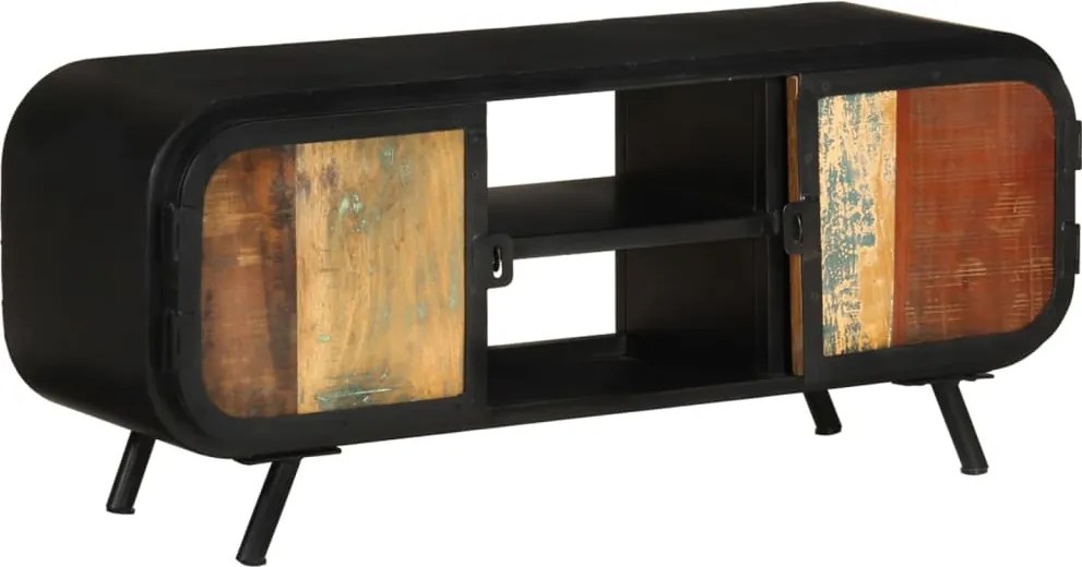 vidaXL tömör újrahasznosított fa TV-szekrény 110 x 30 x 45 cm