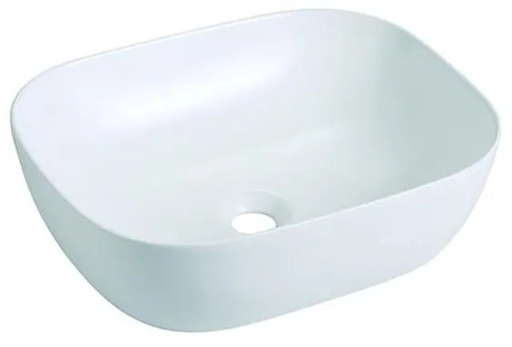 Bathco 4072 - OLEA ráépíthető mosdó 49x40 cm porcelán/fehér