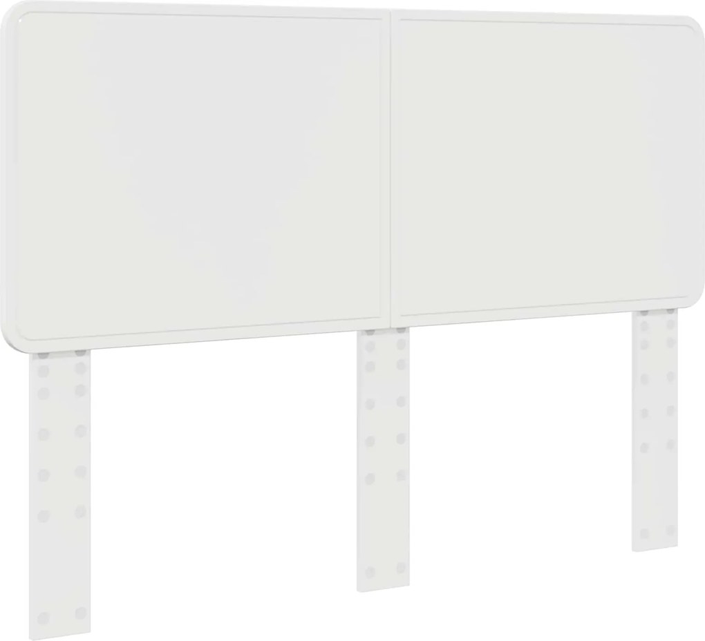 vidaXL Fejtámla Fényes Fehér 140 cm Faanyag