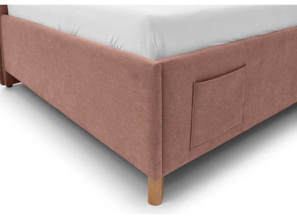Rózsaszín gyerekágy tárolóhellyel 90x200 cm Fun – Meise Möbel