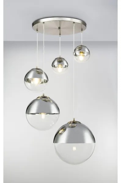 Globo 15851-5 - Csillár zsinóron VARUS 5xE27/60W/230V