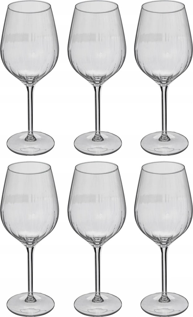 Üveg Vízpoharak Szett 6 Db 530 ML 28 x 16 CM