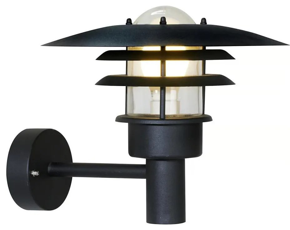 Nordlux - Kültéri fali lámpa LONSTRUP 1xE27/60W/230V IP44 fekete