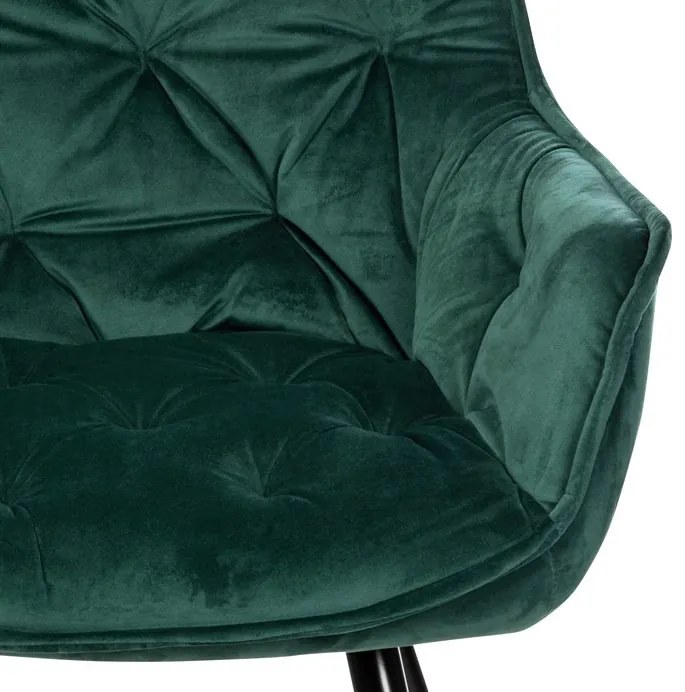 Zöld Bársony Étkezőszék. DCH-421 GRN4