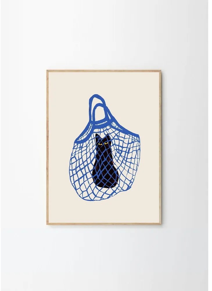 Poszter 30x40 cm The Cat’s In The Bag – Chloe Purpero Johnson – The Poster Club