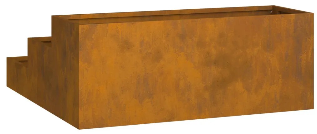 Kerti virágtartó 3-szintes 90x90x35 cm Időjárásálló acél