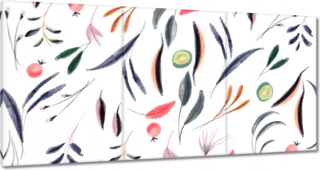 Vászonkép 120x60 Gyümölcs-levél mix