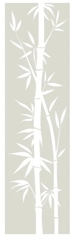 Bamboo vízálló zuhanyajtó matrica, 195 x 55 cm - Ambiance