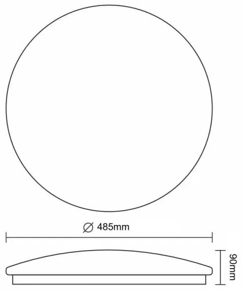 LED mennyezeti lámpa STAR LED/48W/230V 3000-6500K + távirányító
