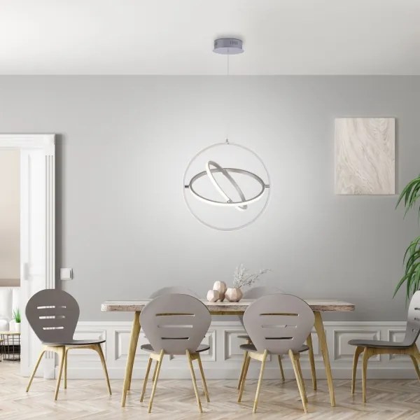 Leuchten Direkt 11260-55 - LED Szabályozható csillár zsinóron JELLA 3xLED/28W/230V