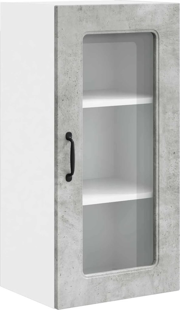 vidaXL Konyhaszekrény Kalmar Beton Szürke 40 x 31 x 80 cm Faanyag