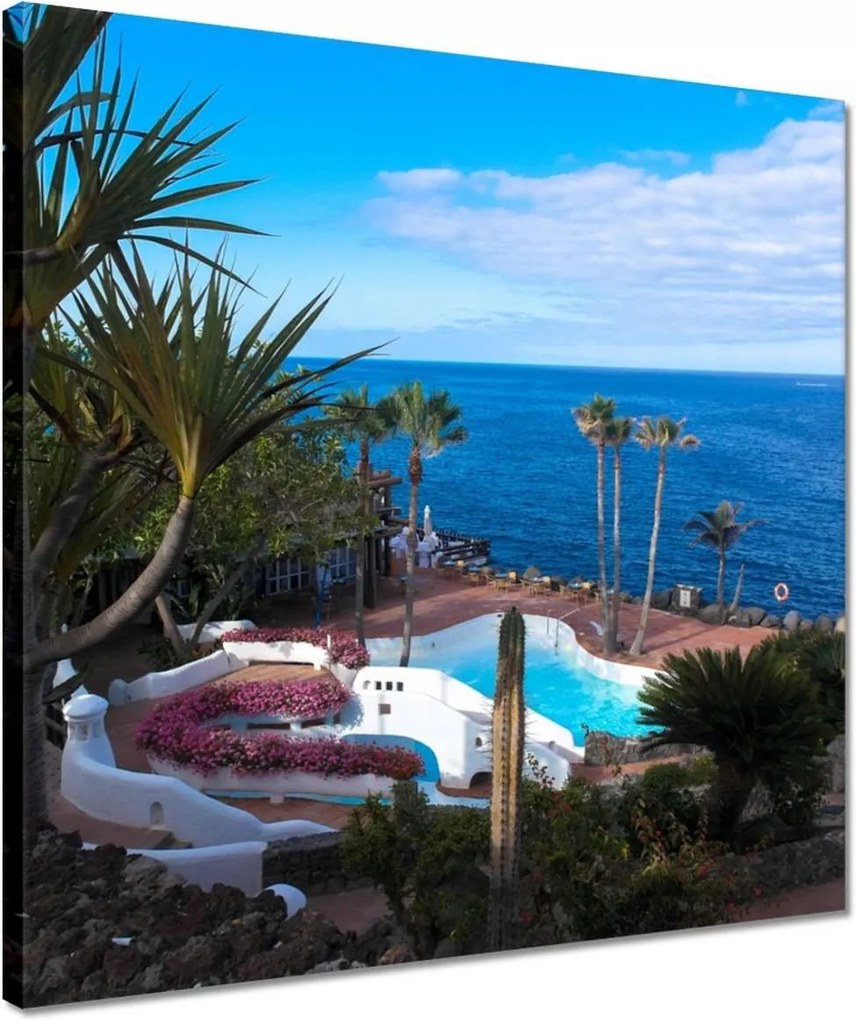 Vászonkép 40x40 Pálmafák a tengerparton