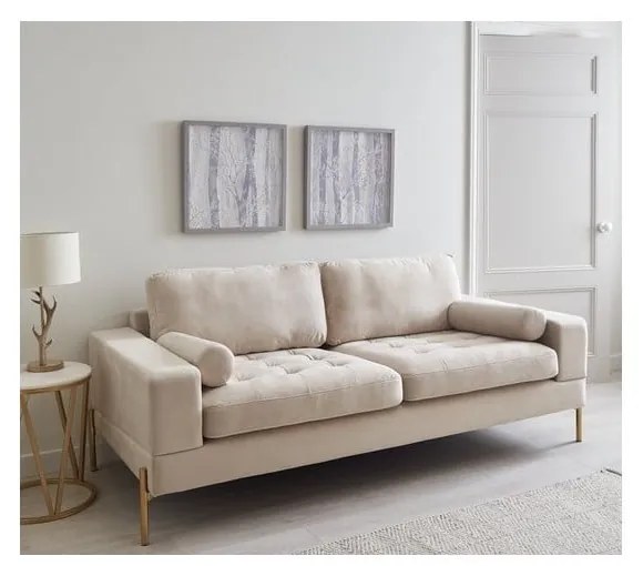 Bézs kanapé 200 cm Versailles – Ropez