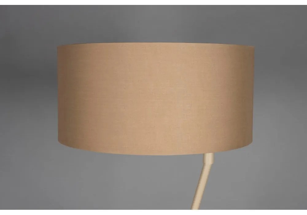 Világosbarna állólámpa textil búrával (magasság 150 cm) Murphy – Dutchbone