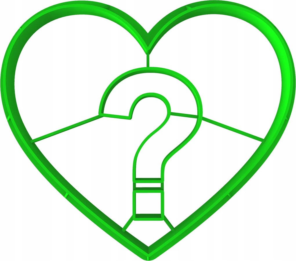 Forma Lyukasztó Sütemény- és Mézeskalácsvágó Valentin Napra Szív 8cm