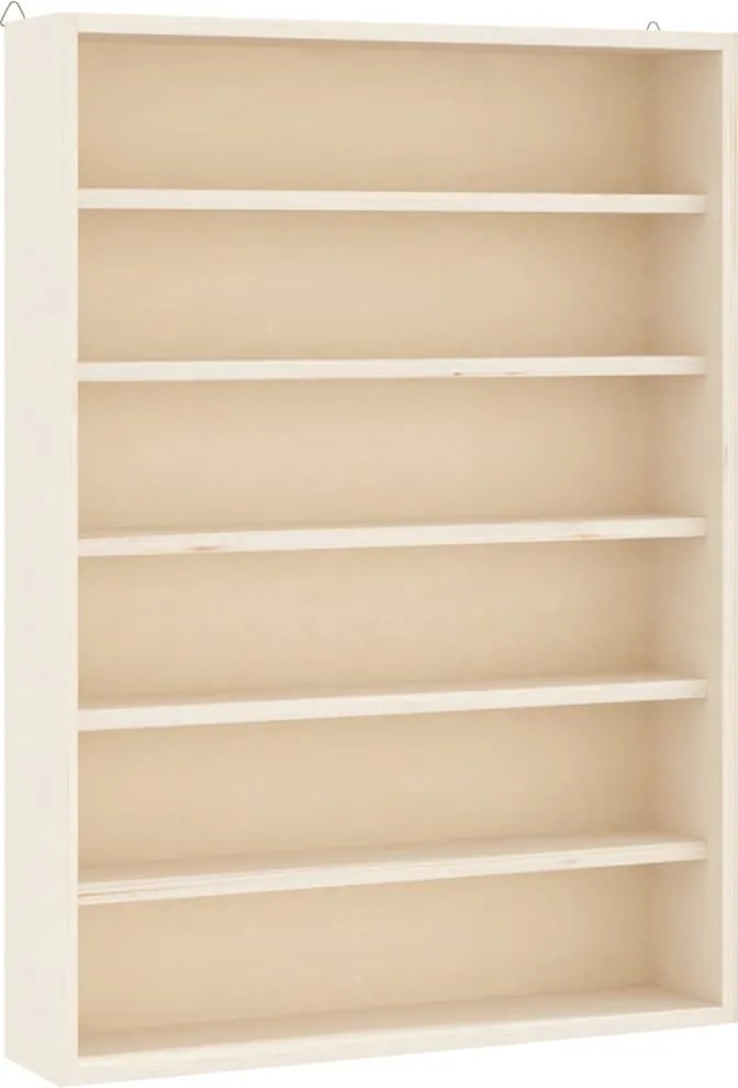 vidaXL fa gyűjtő vitrin 6 polccal 40x8,5x55cm 40x8,5x55 cm