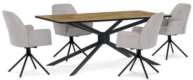 Bézs Szövet Étkezőszék. HC-522 CRM2