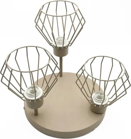 Felületre szerelt csillár AUDREY 3xE27/60W/230V bézs