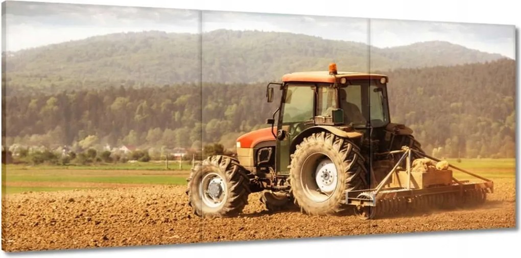 Vászonkép 150x70 Mezőgazdaság traktorral