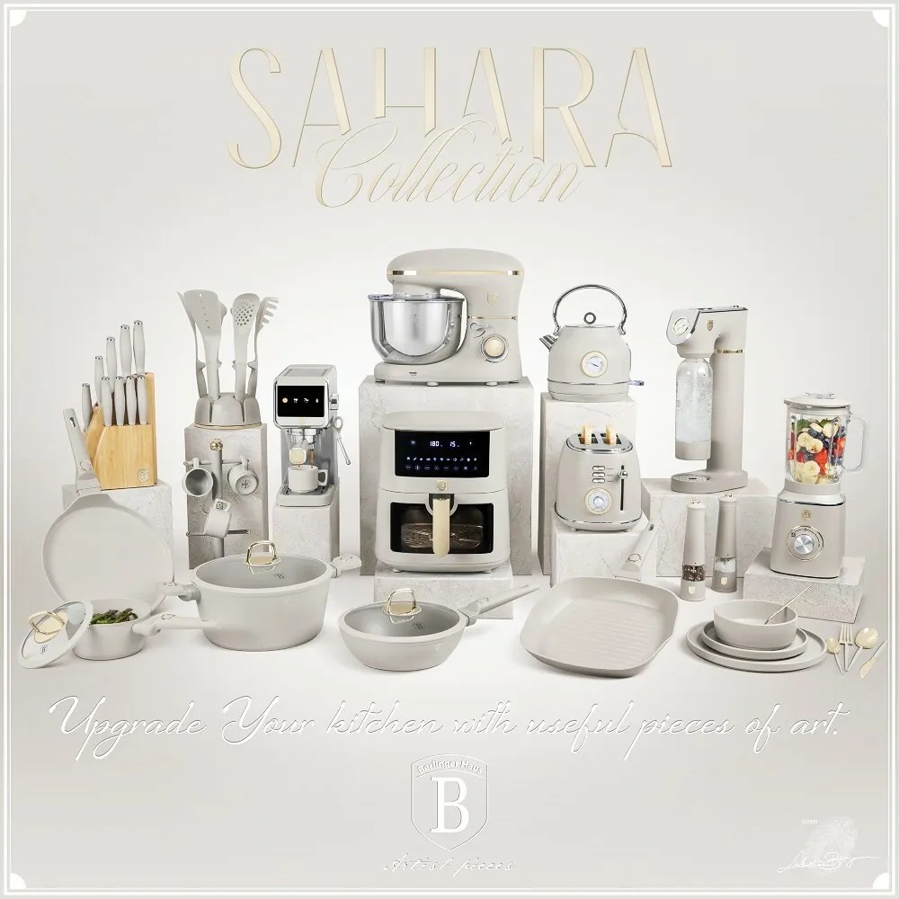 BerlingerHaus Titánbevonatú fedeles serpenyő Sahara 16 cm