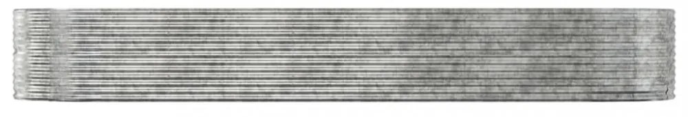 ezüstszínű horganyzott acél kerti magaságyás 447 x 140 x 68 cm