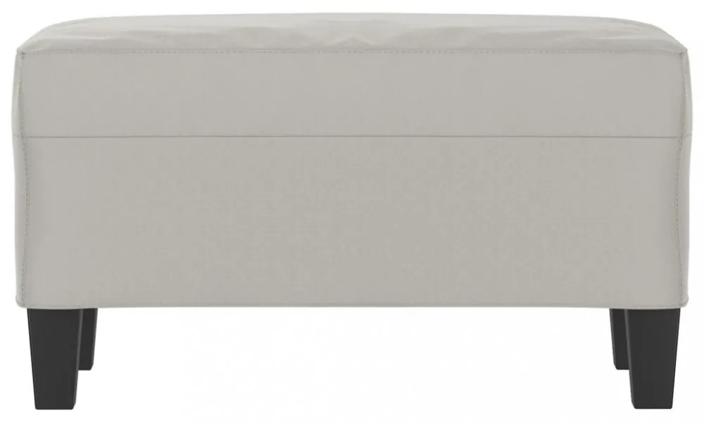 világosszürke mikroszálas szövet pad 70 x 35 x 41 cm