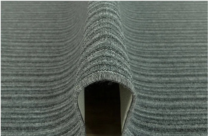 200x400 cm Tartós Szürke Vienna Csíkos Hurkos Szőnyeg A Nappaliba