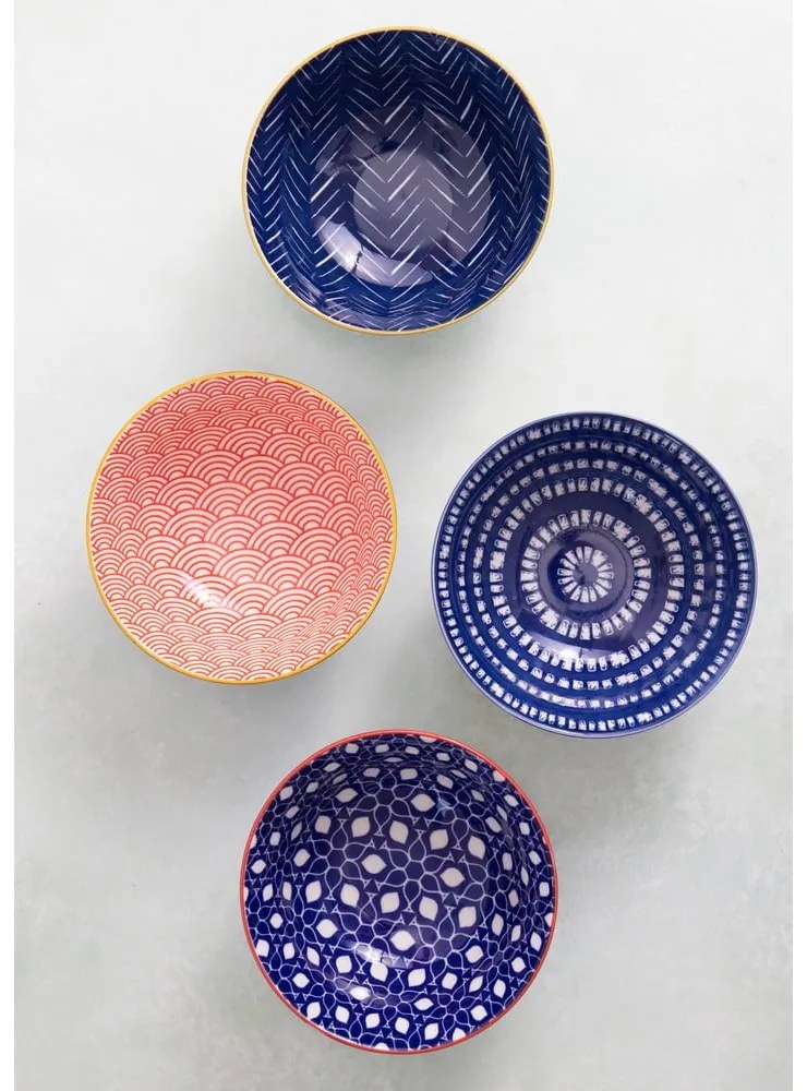 4 db-os kerámia tál készlet, ø 16,5 cm - Kitchen Craft