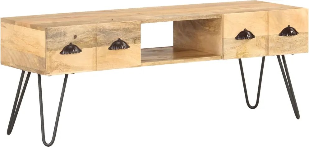 vidaXL tömör mangófa TV-szekrény 120 x 35 x 45 cm