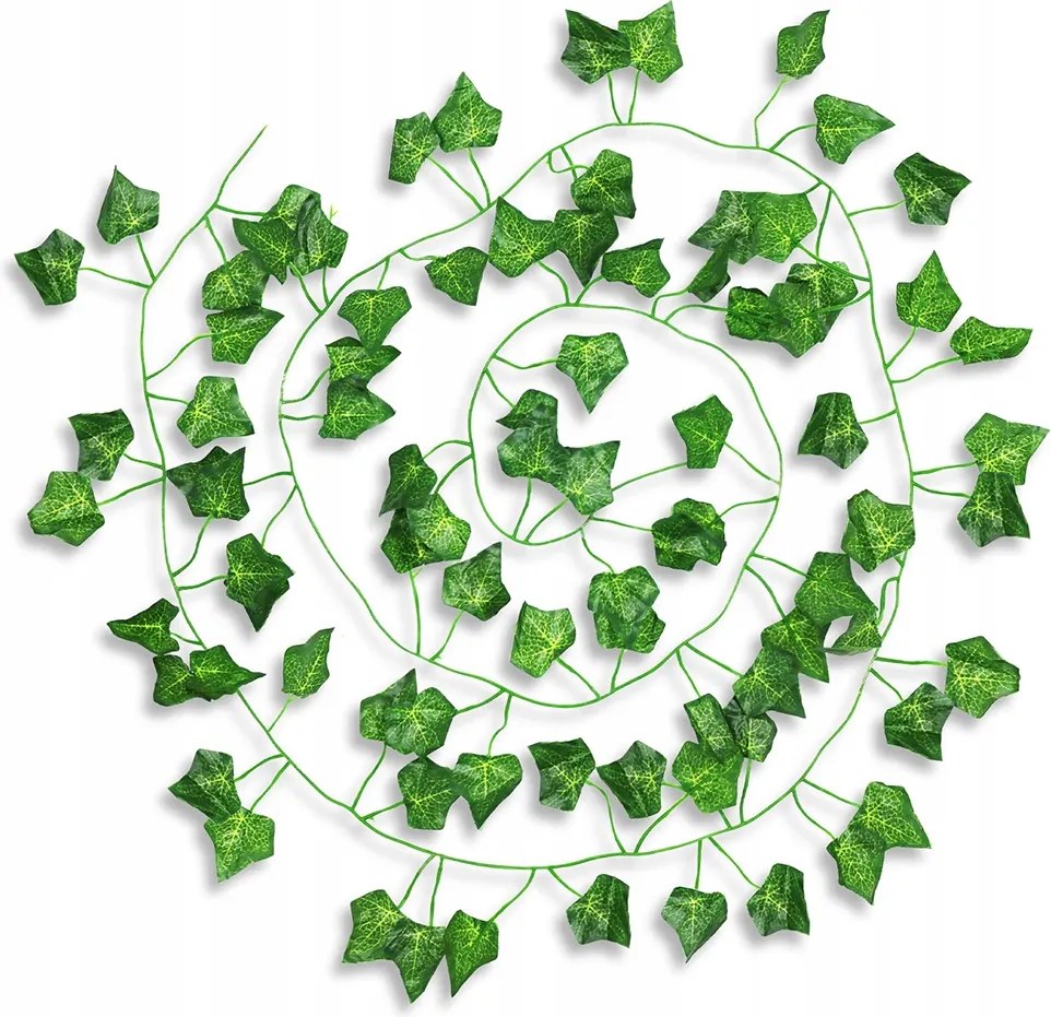 Mesterséges Borostyán x 48PCS 2.1m Falra Erkély Girland Mesterséges Levelek