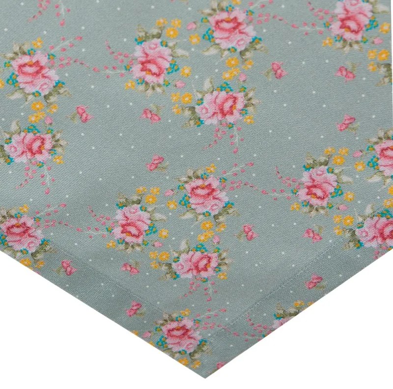 Vintage rózsás pamut asztalterítő 150x250 cm Cheerful Roses