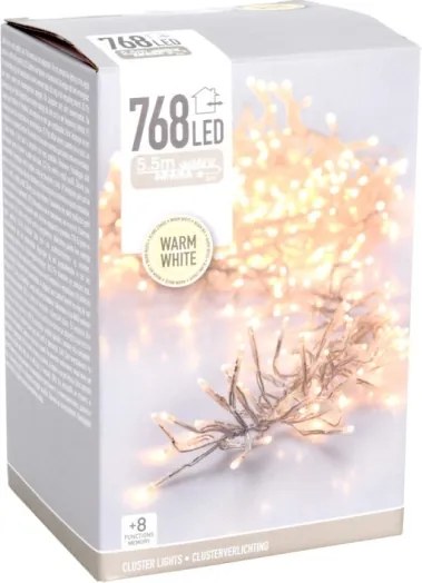 LED kültéri karácsonyi fényfüzér 768xLED/230V/8 funkció 8,5 m IP44 meleg fehér