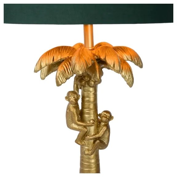 Lucide 10505/81/02 - Asztali lámpa COCONUT 1xE27/60W/230V arany/zöld