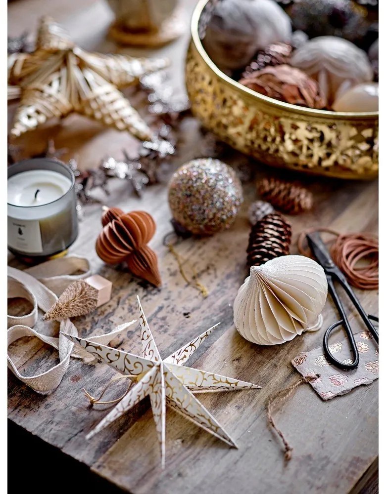 Papír karácsonyfadísz készlet 2 db-os Lecce – Bloomingville