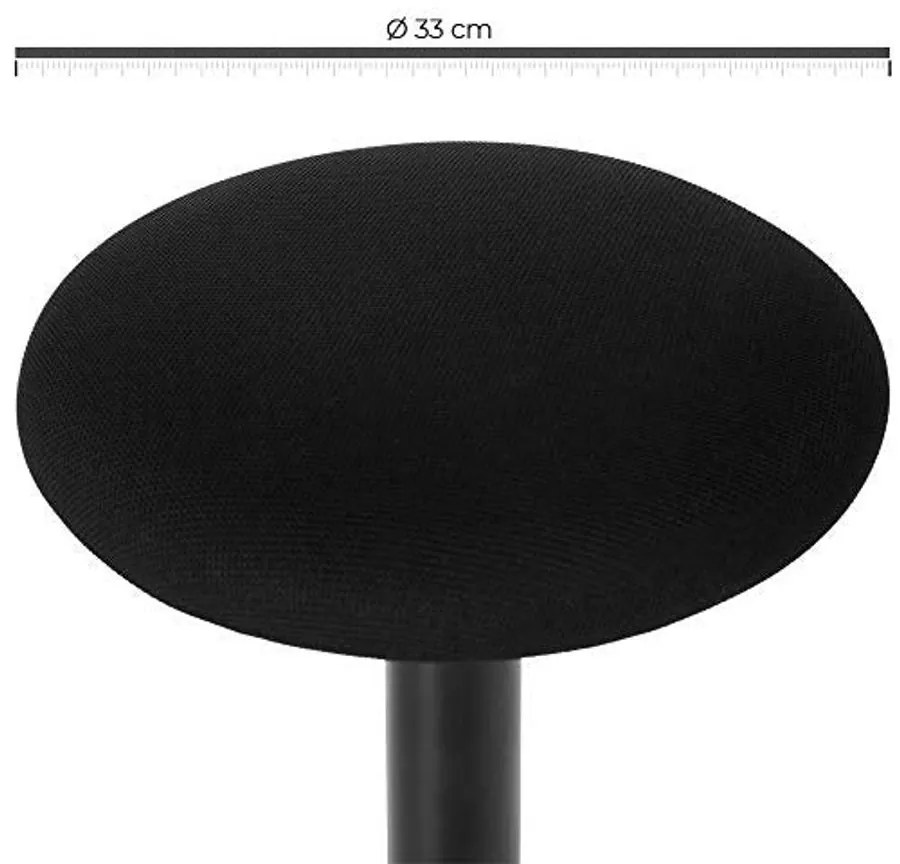 Irodai szék, ergonomikus szék, 56-81 cm magasságban állítható, fekete
