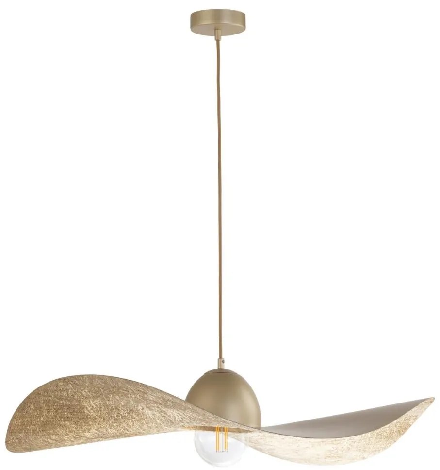 Csillár zsinóron KAPELLO 1xE27/60W/230V átm. 76 cm arany