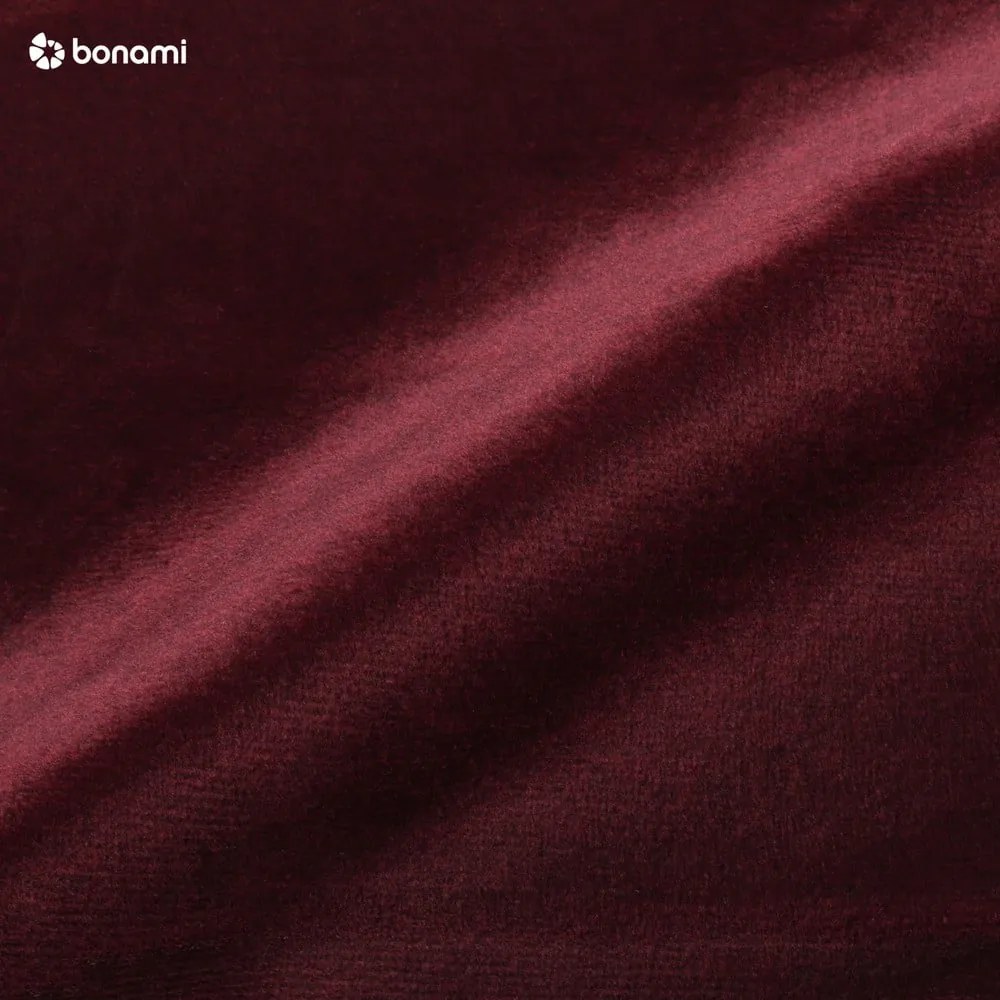 Luca sötétvörös kinyitható bársonykanapé - Milo Casa