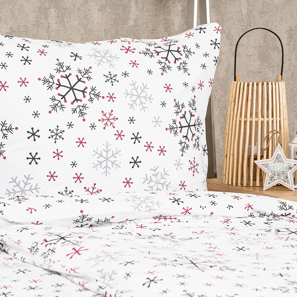 4Home Snowflakes pamut ágyneműhuzat, 220 x 200 cm, 2 db 70 x 90 cm