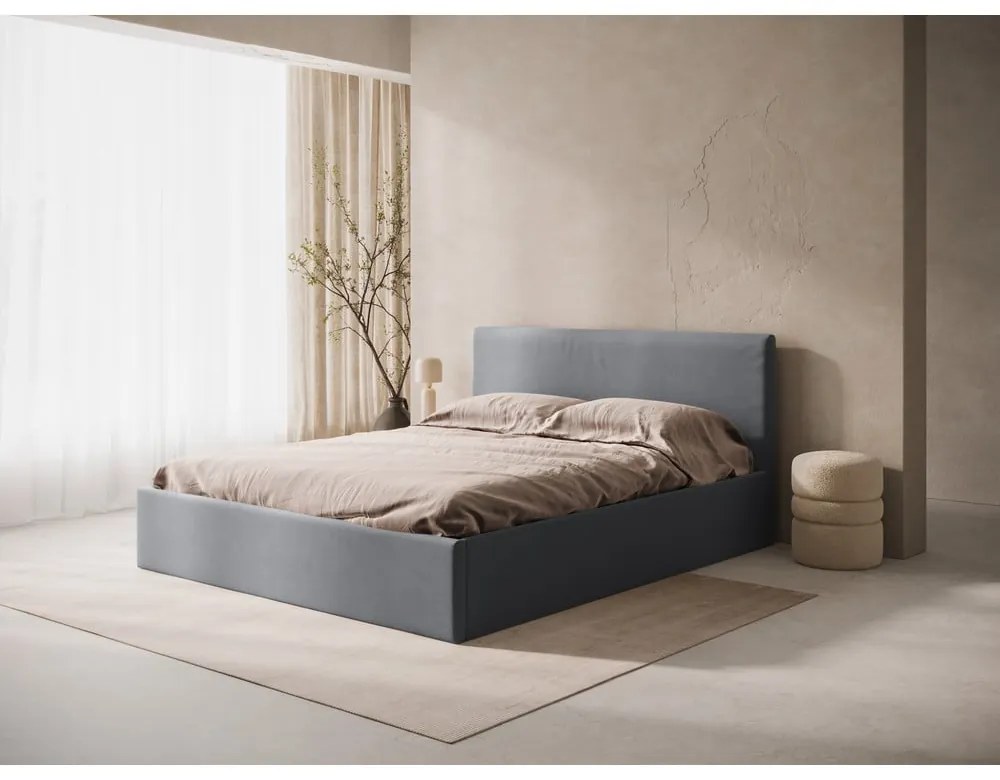 Szürke kárpitozott ágytámla 150,5x100 cm Remo – Micadoni