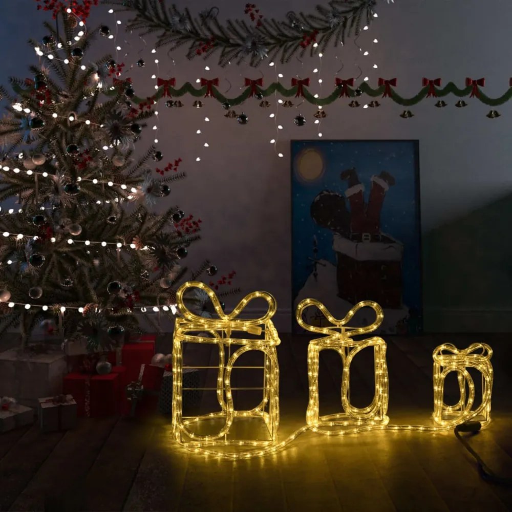 karácsonyi díszdobozok 180 LED-del bel- és kültérre