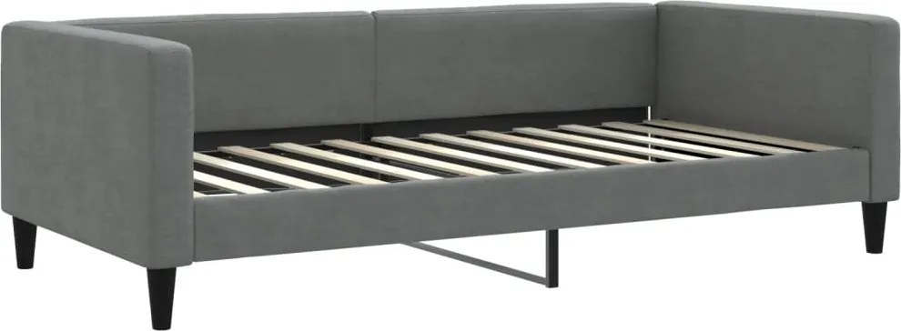 vidaXL sötétszürke szövet kanapéágy 100 x 200 cm