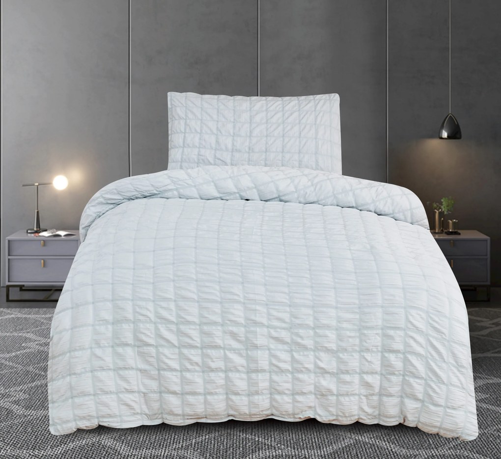 Krepp lapok Polycotton Neapol Szürke 200x140cm+90x70cm TiaHome