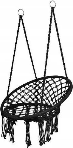 Malatec 10369 Függőszék rojtokkal, fekete