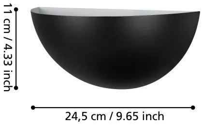 Eglo 900343 - Fali lámpa TANURA 1xE27/25W/230V