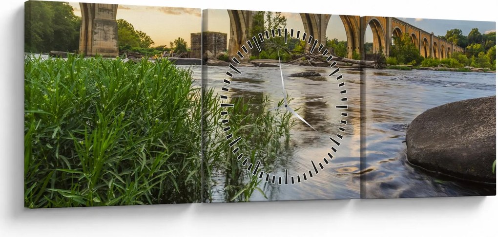 Kép - Richmond vasúti híd (órával) (90x30 cm)