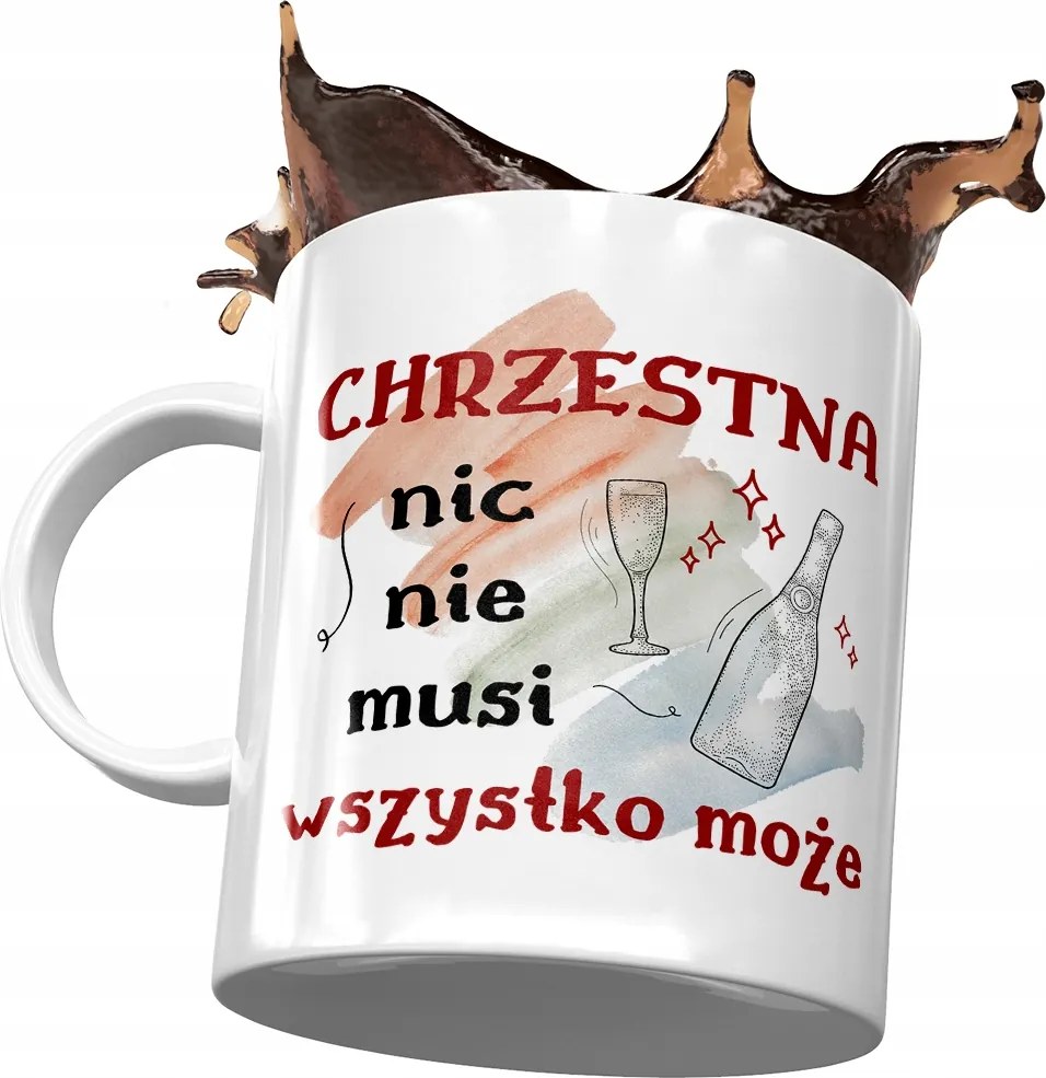 Keresztanya bögre Születésnapi Ajándék Nyomtatott Fotóval