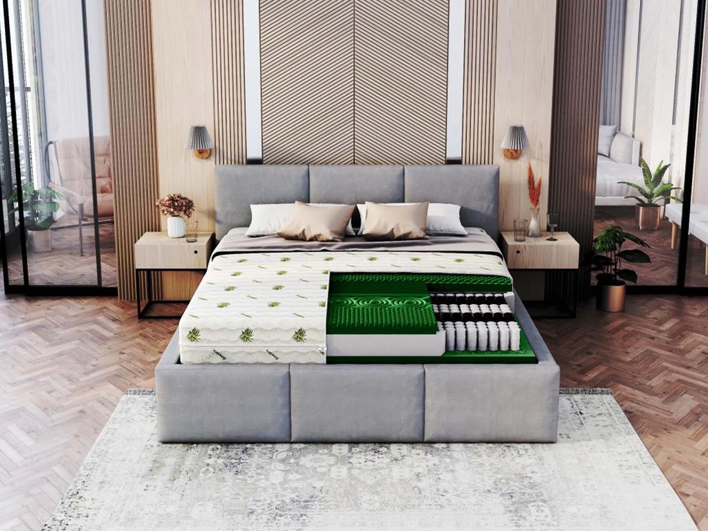 Wilsondo QUEEMI táskarugós matrac 140x200 - Aloe Vera huzat